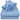 A neatly folded light blue sheet set from Victoria Valentis Juego de Sabanas 1800 Collection showcases a flat sheet, fitted sheet, and four pillowcases with a subtle checkered pattern. The luxurious bed linens are stacked elegantly, with the pillowcases rolled on top.